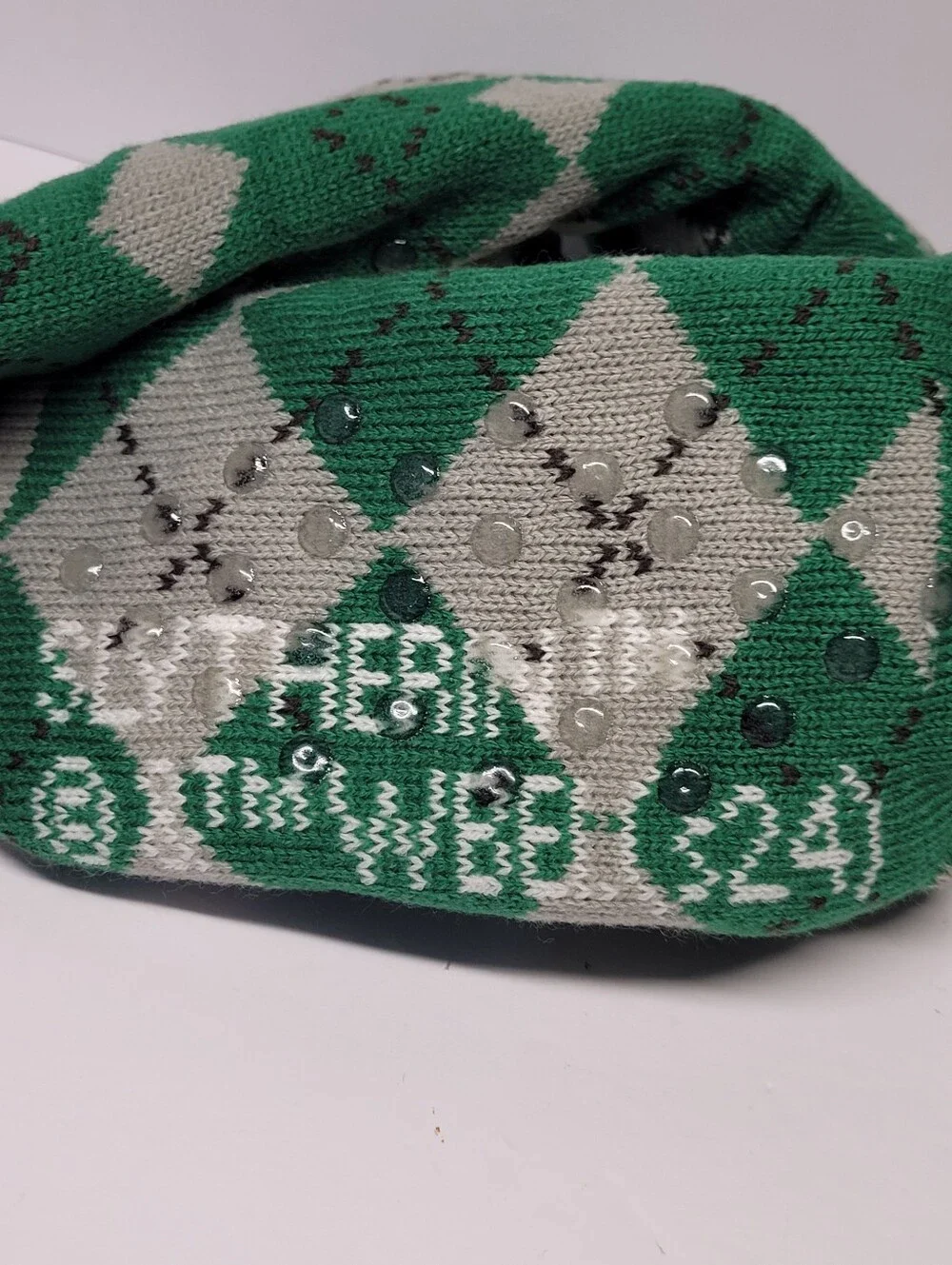 Harry Potter Slytherin Green & Gray Socks